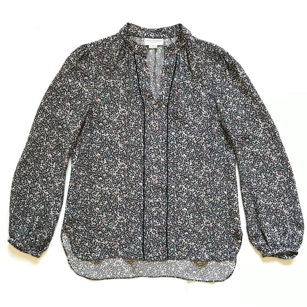 Charlotte Brody Silk Neck-Tie Blouse